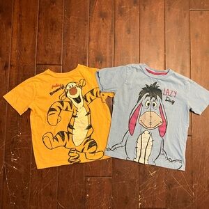 Bundle Tigger Eeyore Tshirts kids 7/8